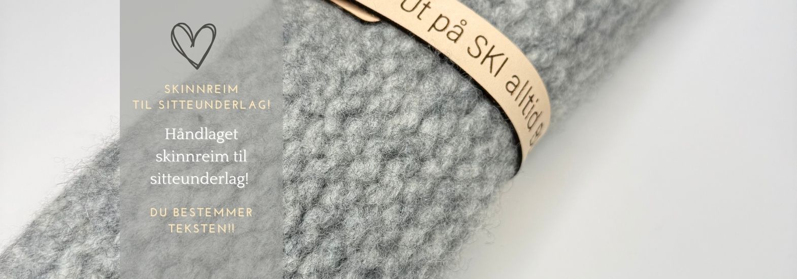 Skinnreim til sitteunderlag, Lærreim til sitteunderlag